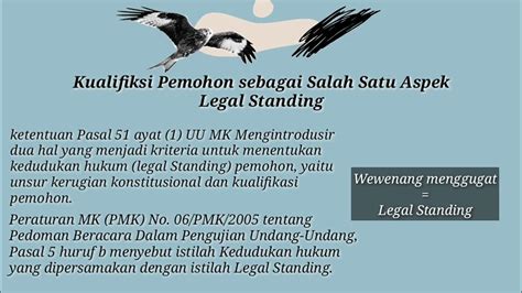 legal standing mahkamah konstitusi